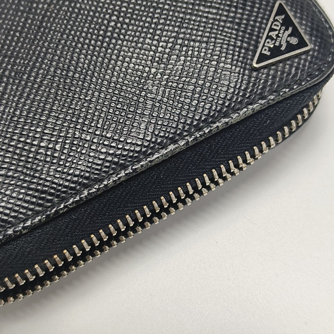 Saffiano Calfskin Wallet Black