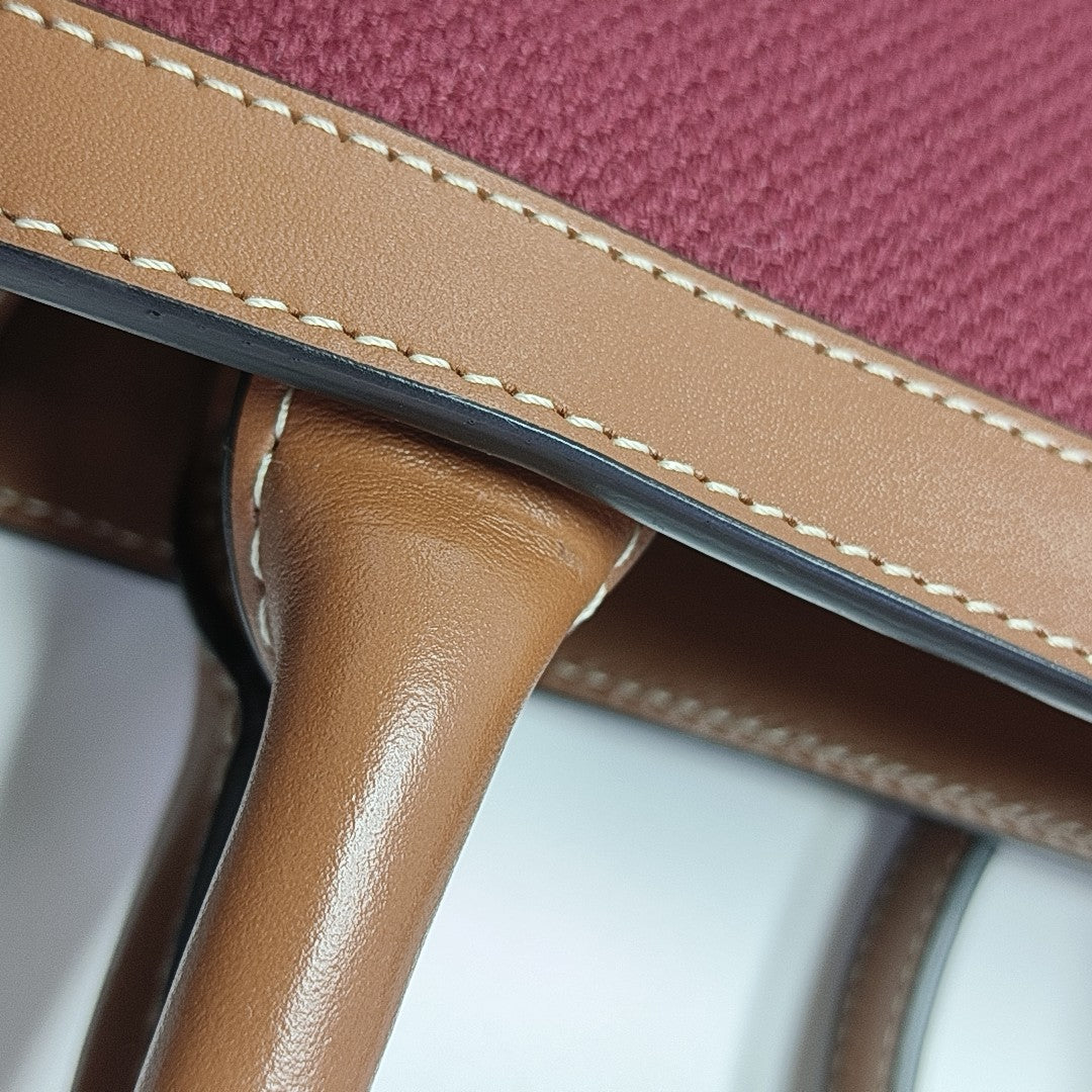 CABAS CELINE Small Canvas Red