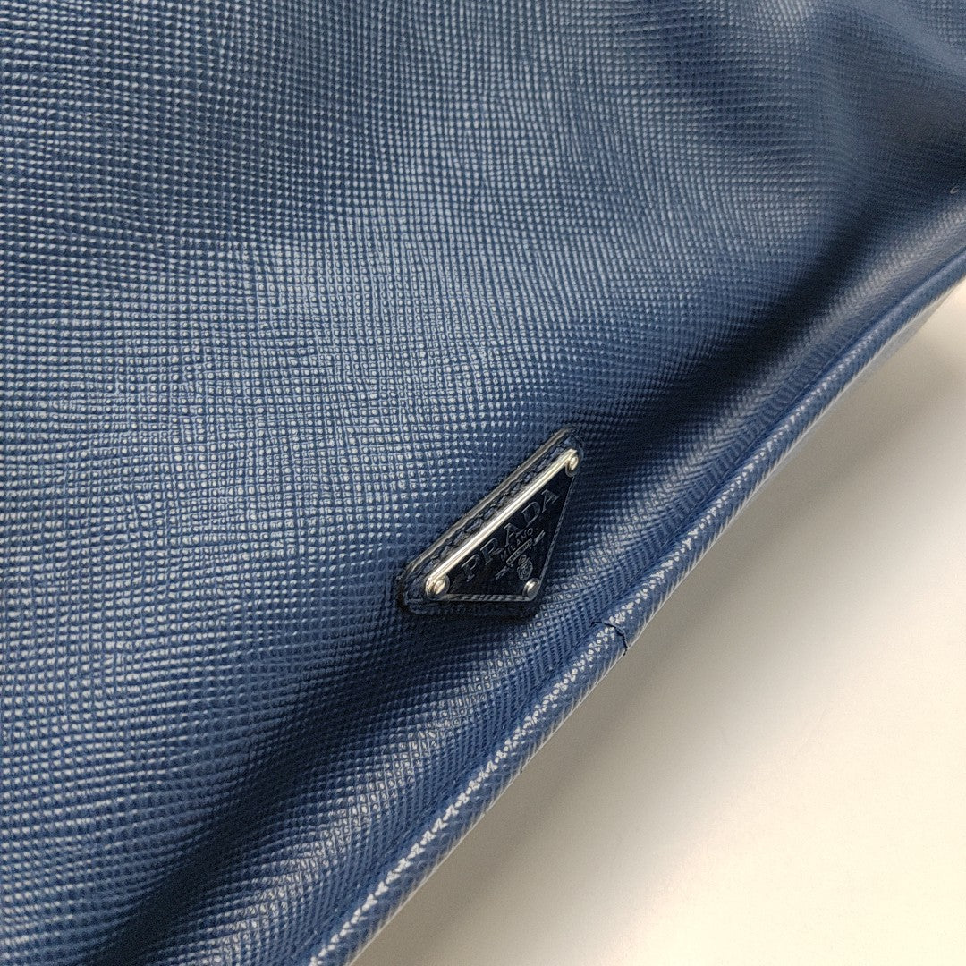 Suitcase Saffiano Calfskin Blue