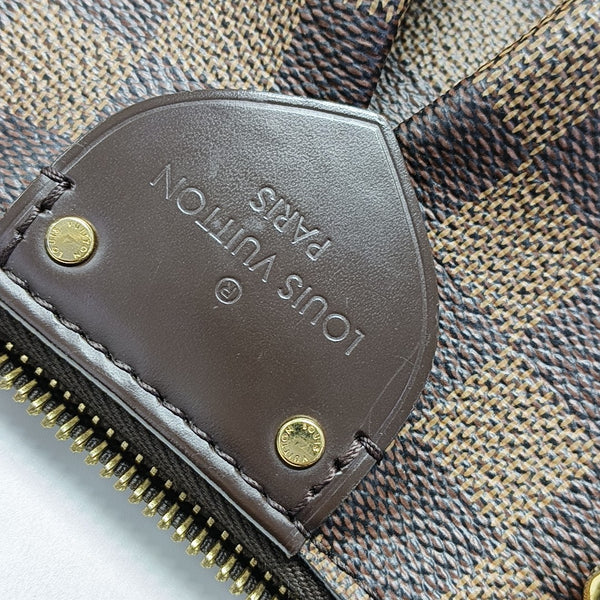 SIENA Damier Ebene Coated Canvas Brown