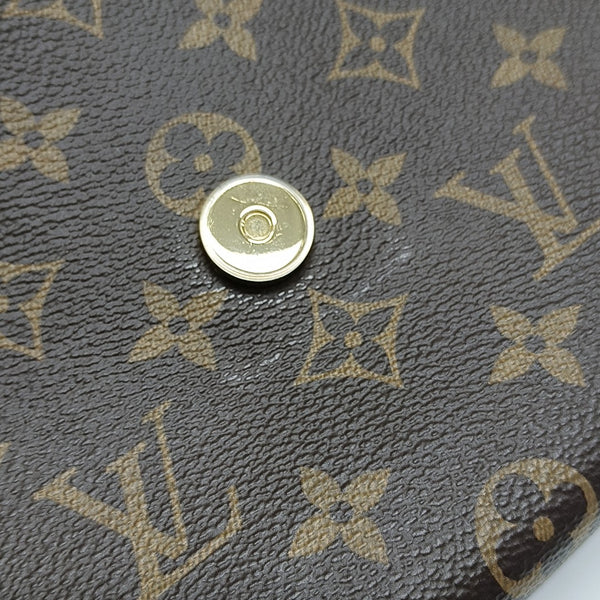 LOCKY BB Monogram Coated Canvas Brown