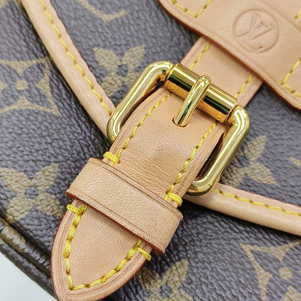 SAUMUR BB Monogram Coated Canvas Brown