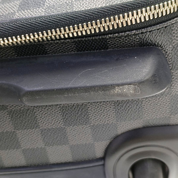 PEGASE 45 Damier Graphite Coated Canvas Black