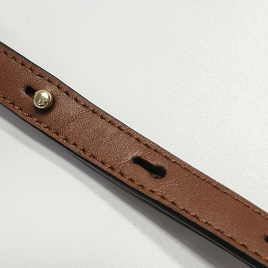 Faye Small Calfskin Brown