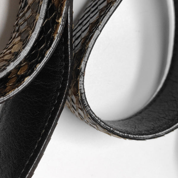 Python Shoulder Bag Brown