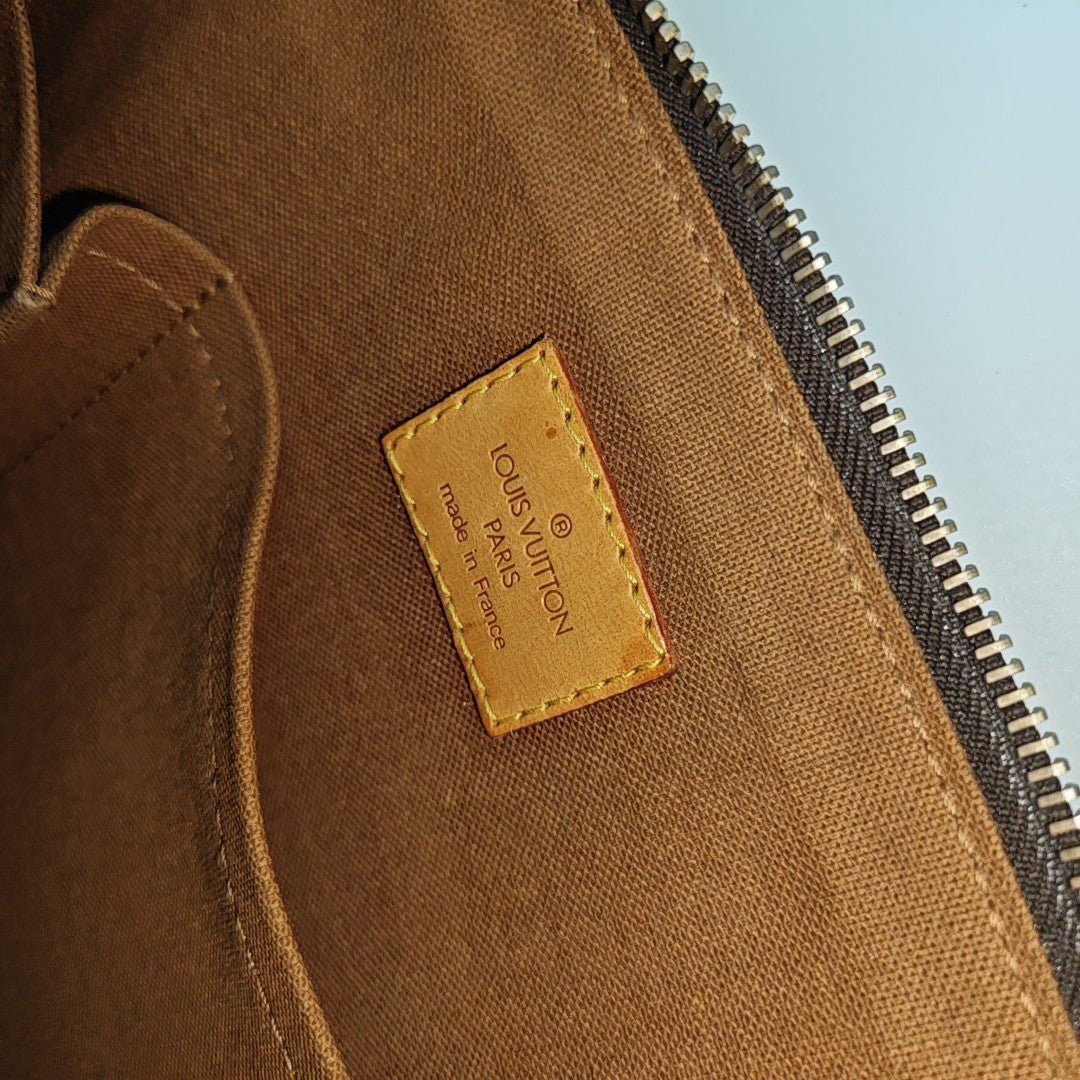 POPINCOURT Monogram Coated Canvas Brown