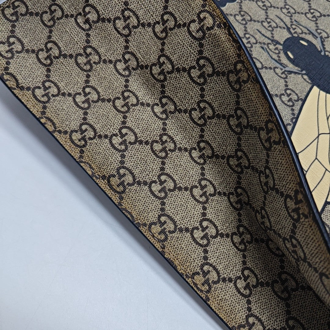GG Supreme Monogram Coated Canvas Brown