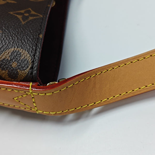 ALL IN BB Monogram Coated Canvas Brown