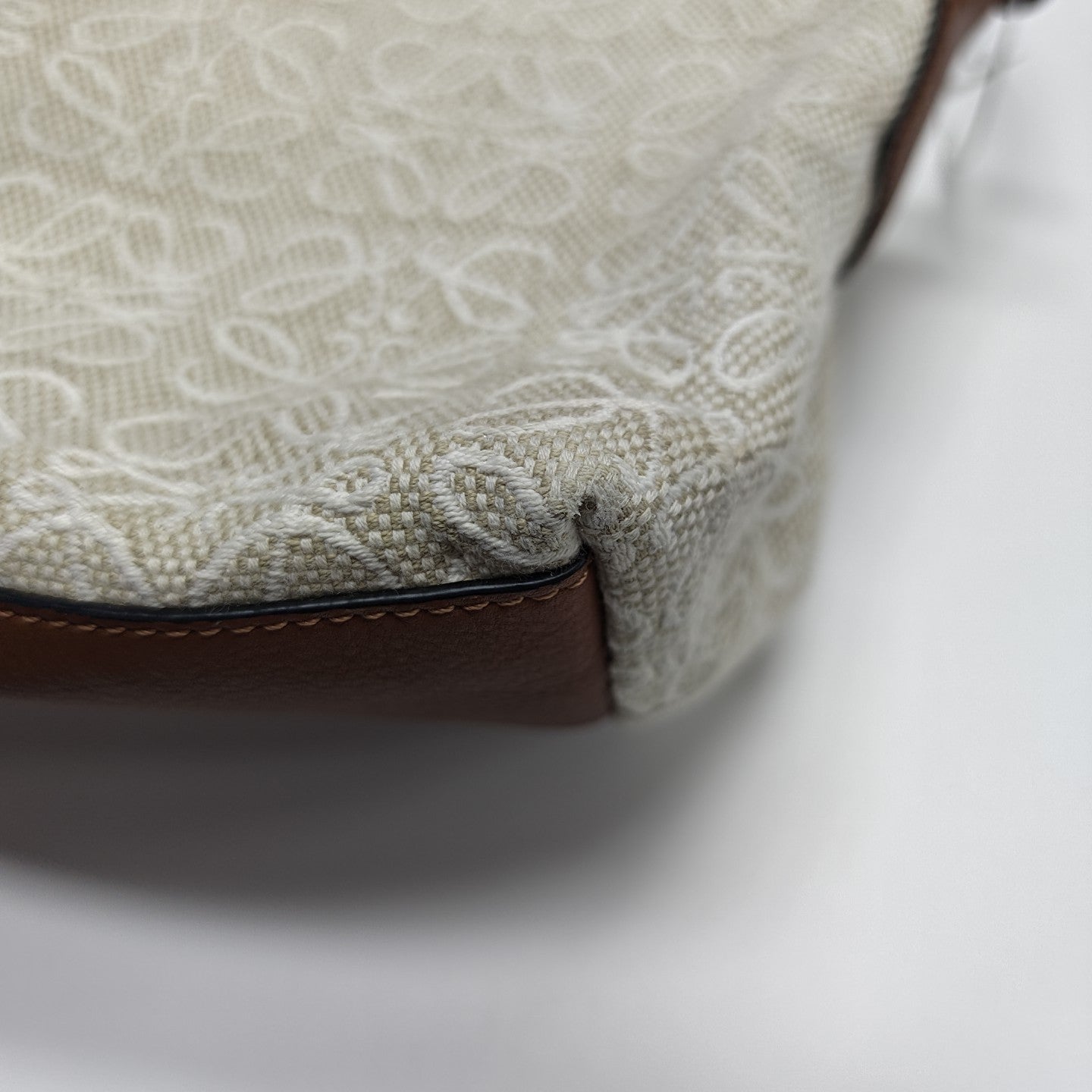 Monogram Canvas Shoulder Bag Beige