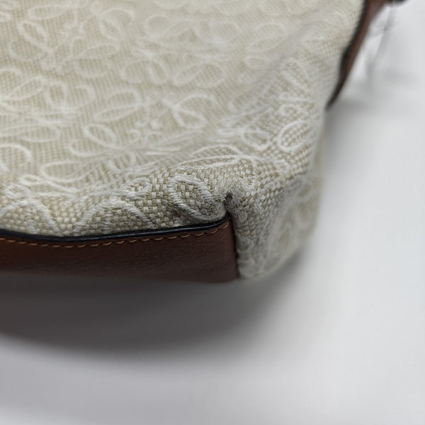 Monogram Canvas Shoulder Bag Beige