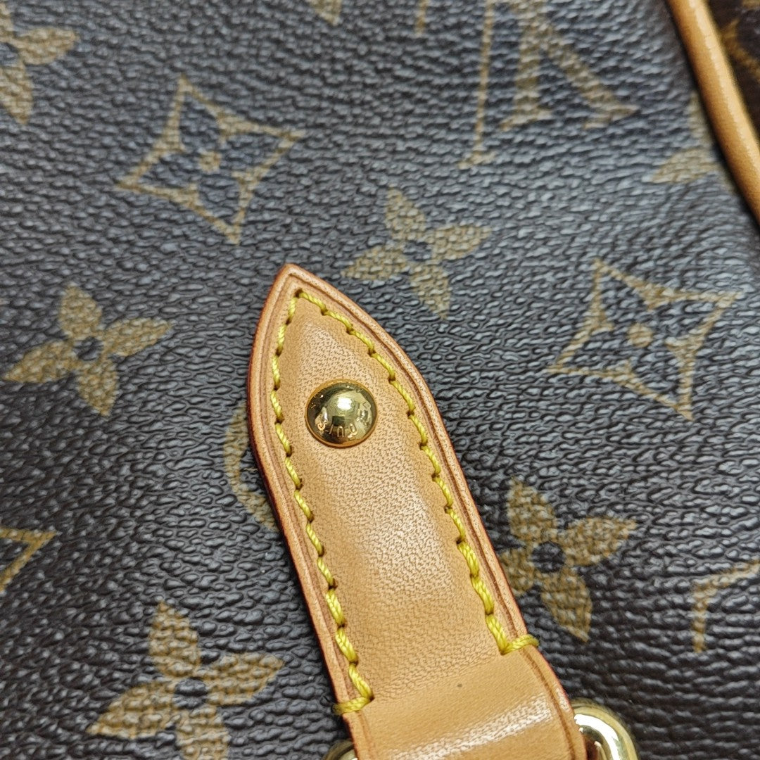 ESTRELA MM Monogram Coated Canvas Brown