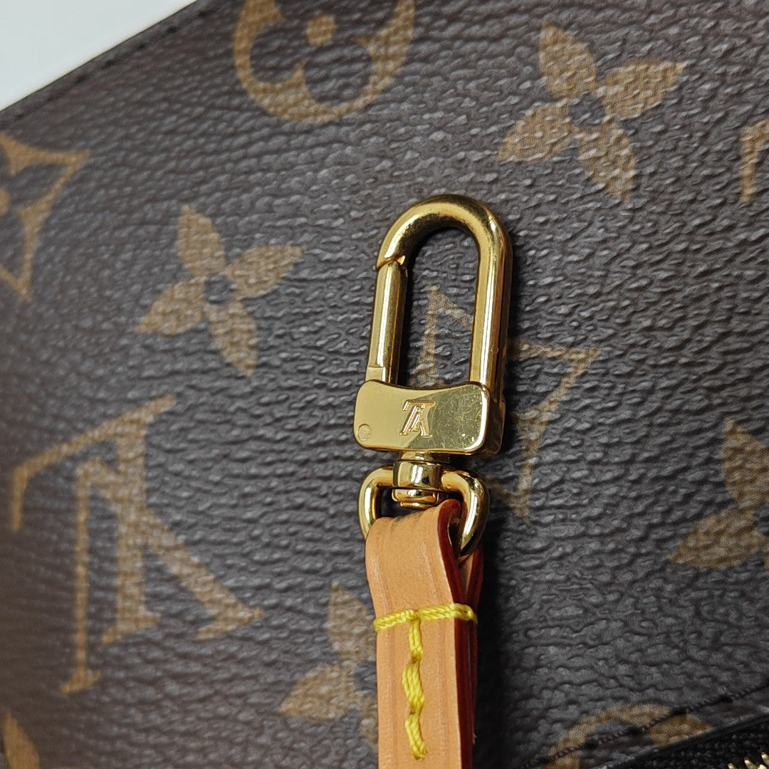 ALL IN Monogram Coated Canvas Brown