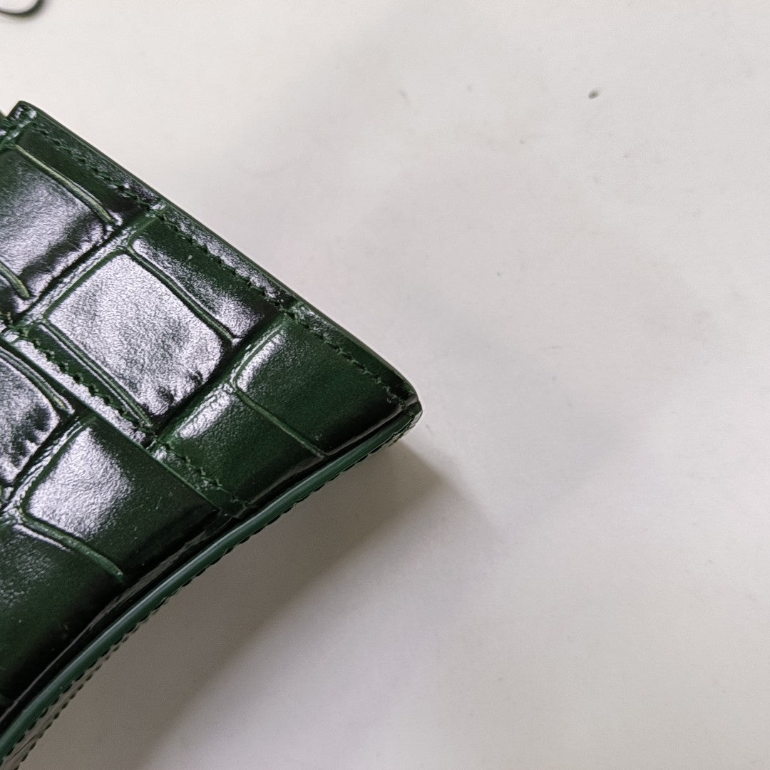 Hourglass Mini Calfskin Green