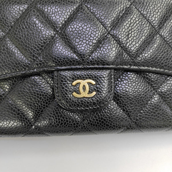 CLASSIC FLAP Mini Quilted Grained Calfskin Black