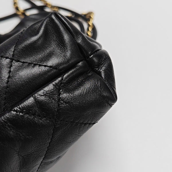 CHANEL 22 Mini Quilted Calfskin Black