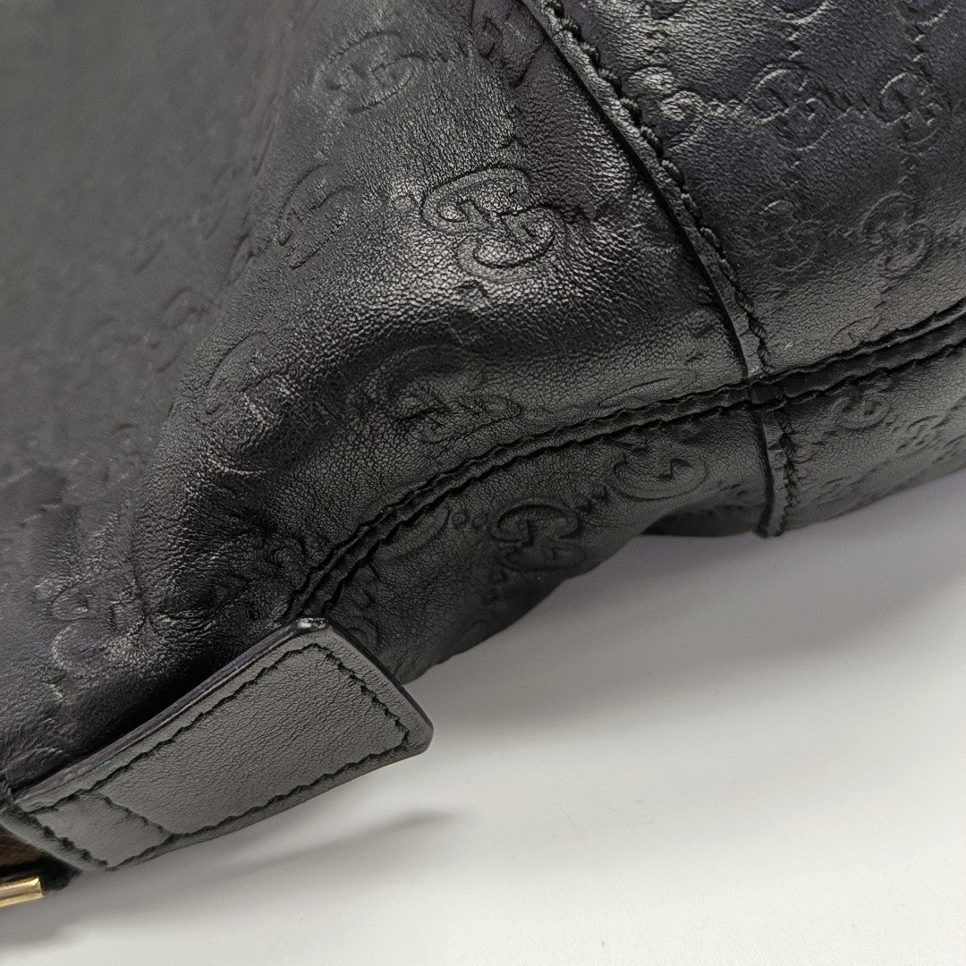 Bree Monogram Calfskin Black