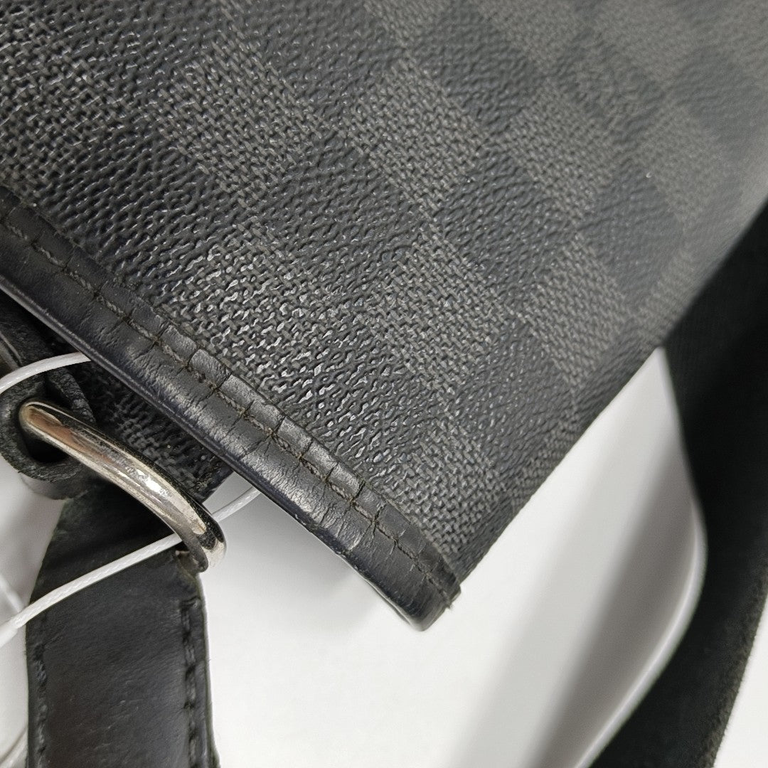 DANIEL Damier Graphite Coated Canvas Gray