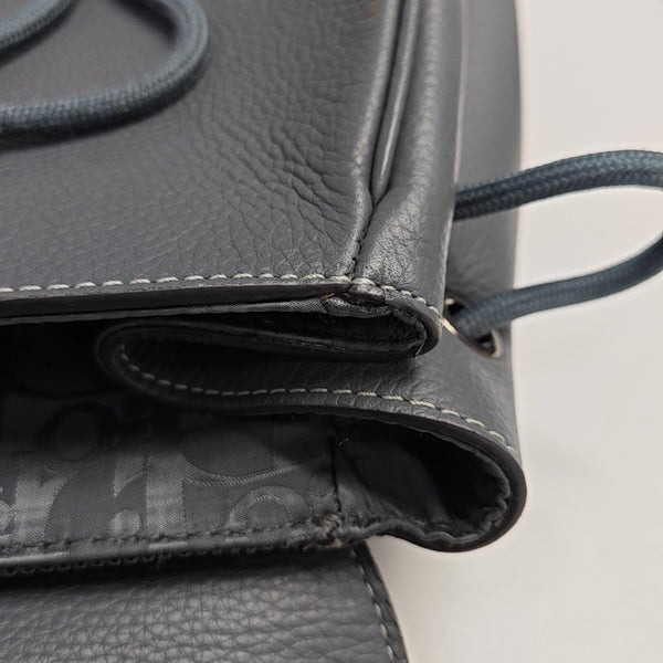 Saddle Medium Calfskin Gray