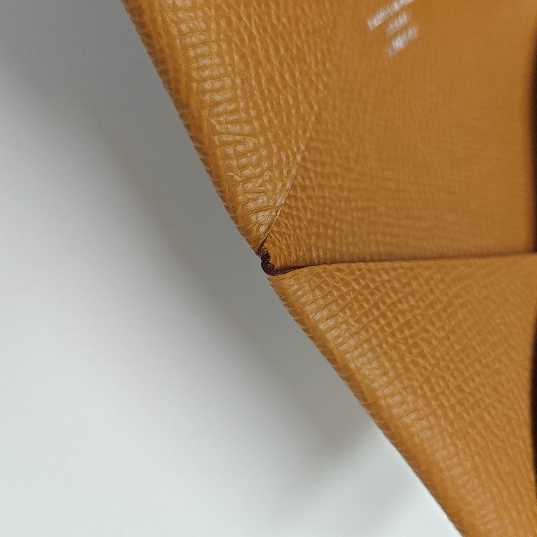 Calvi Epsom Brown Card Holder