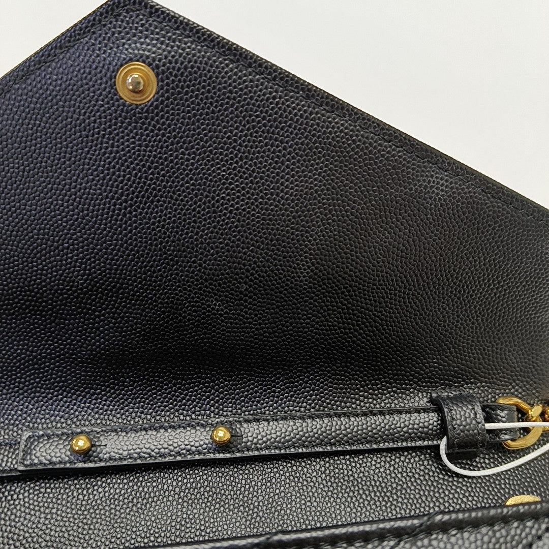 MONOGRAM Medium Chevron Calfskin Black