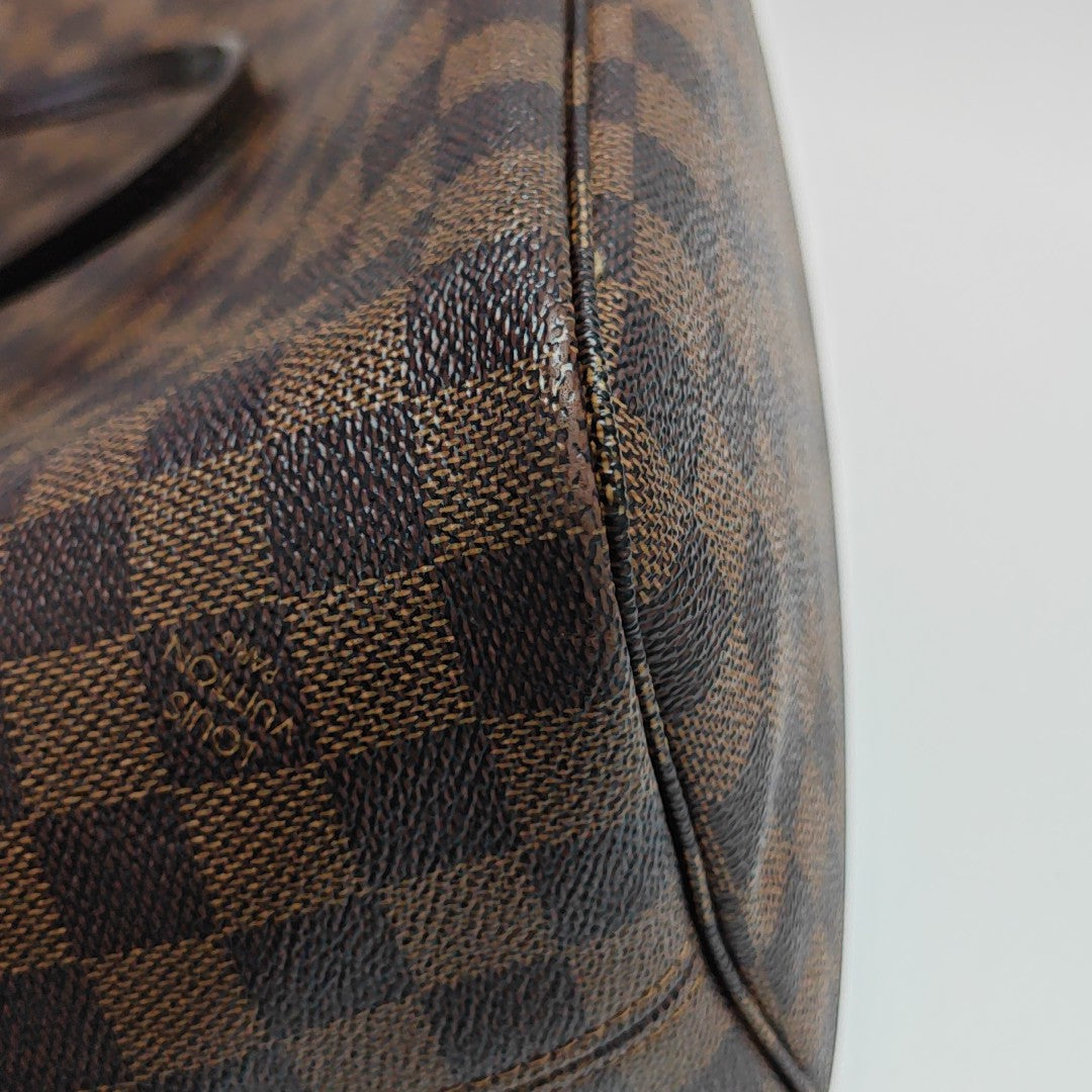 NEVERFULL MM Damier Ebene Coated Canvas Brown