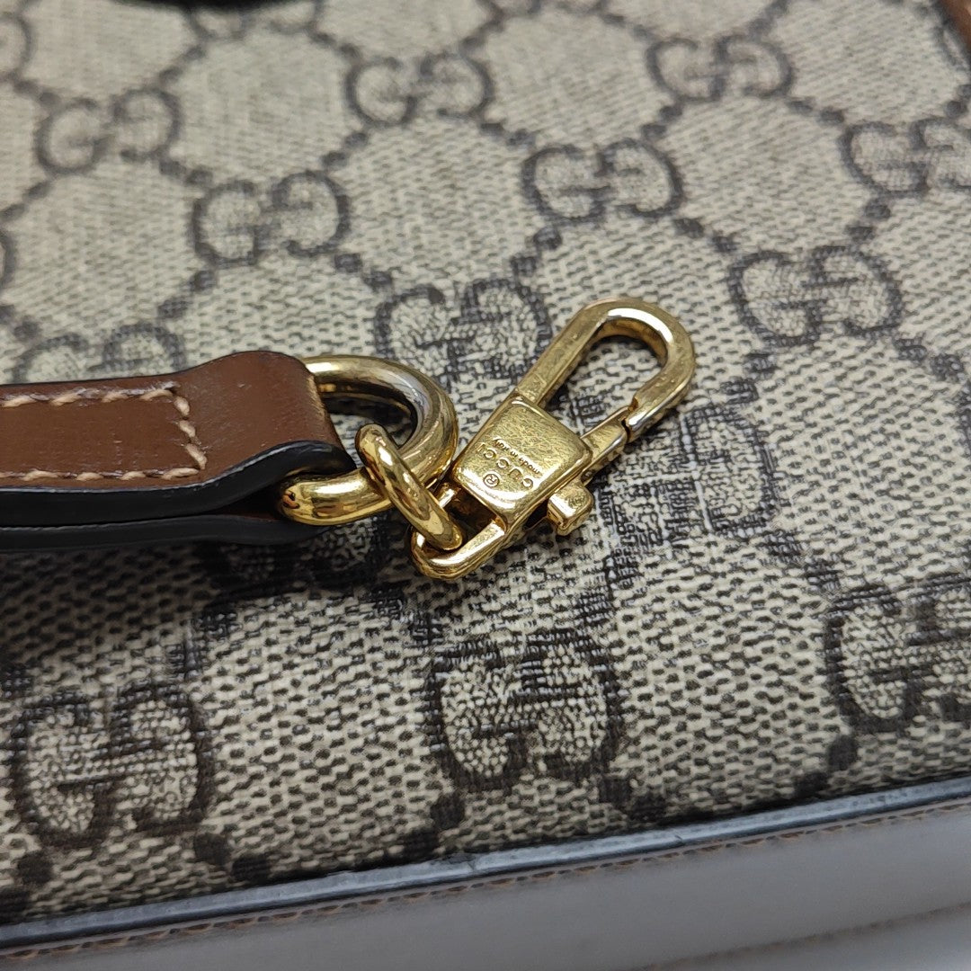 Retro Mini Monogram Coated Canvas Beige