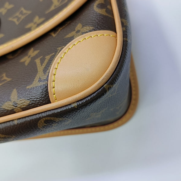 DIANE Monogram Coated Canvas Brown