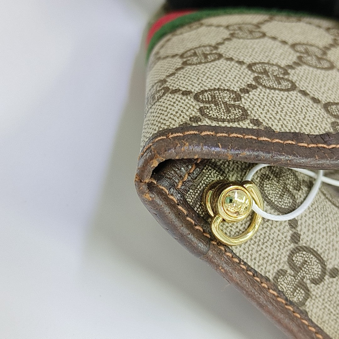 Ophidia Mini Monogram Coated Canvas Beige