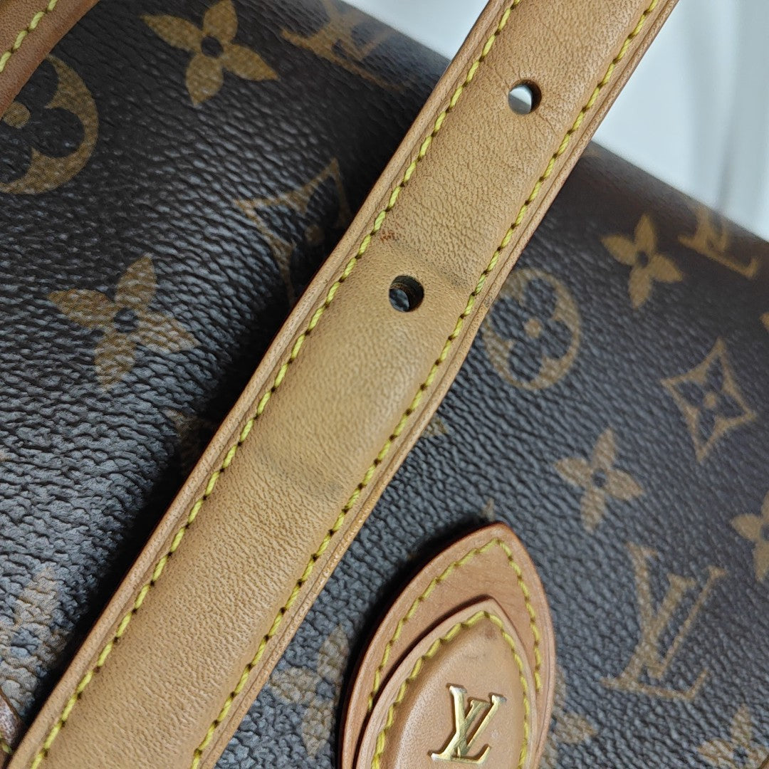 TAMBOURINE Monogram Coated Canvas Brown