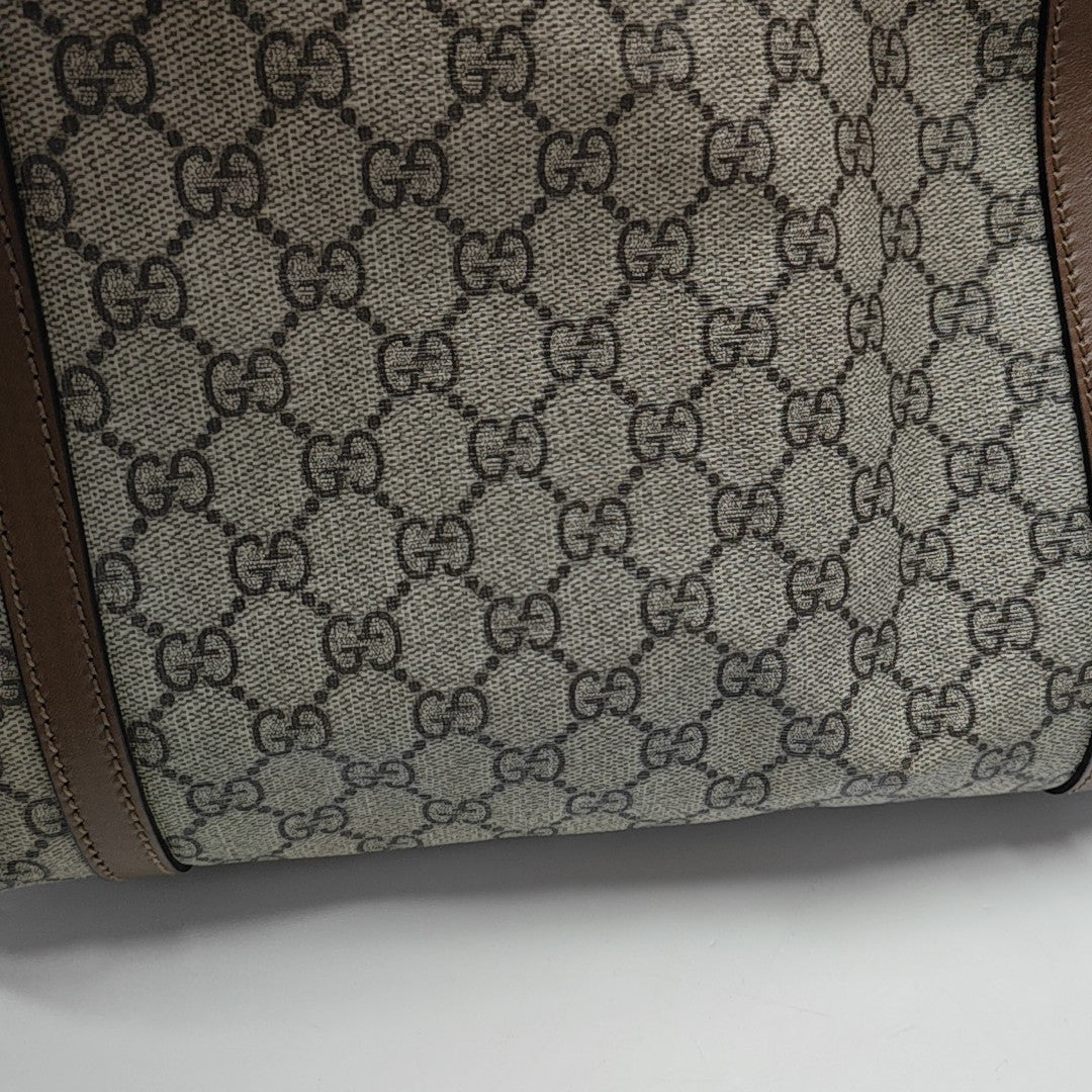 GG Supreme Monogram Coated Canvas Black