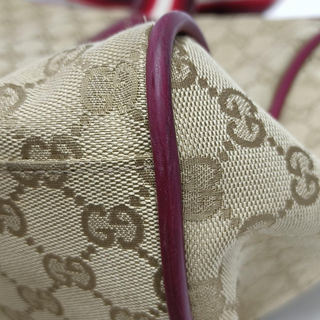 Monogram Canvas Tote Bag Beige