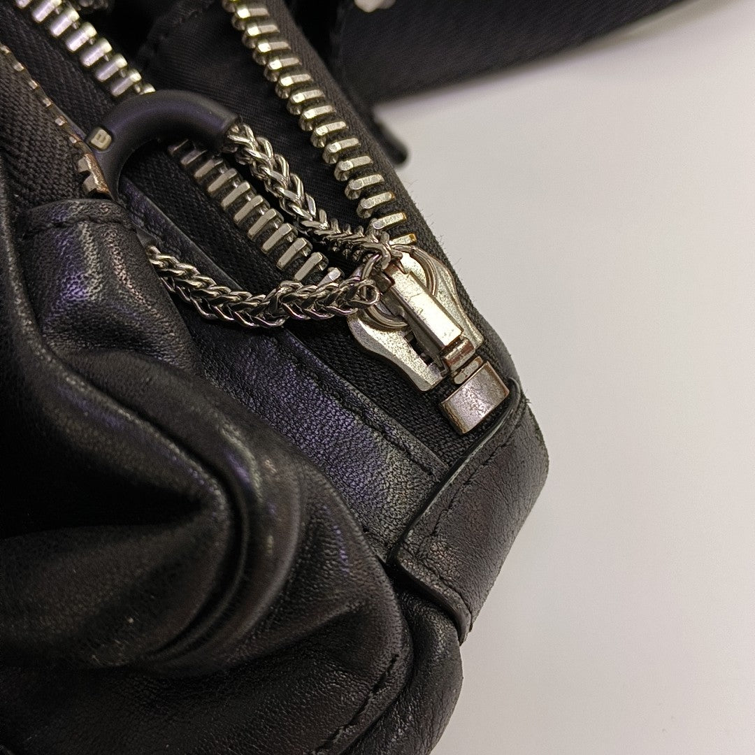 Calfskin Shoulder Bag Black