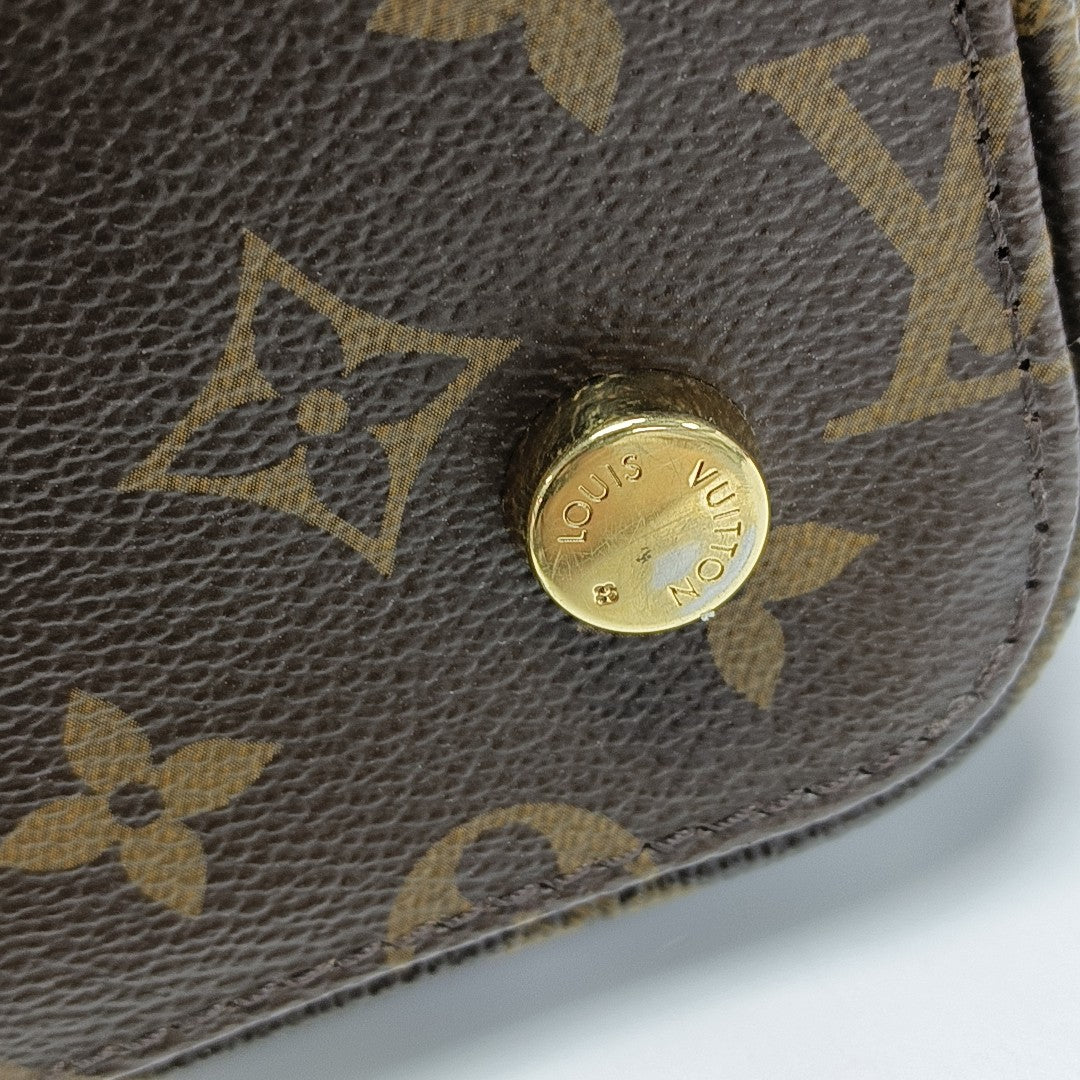 LOCKIT MM Monogram Coated Canvas Brown
