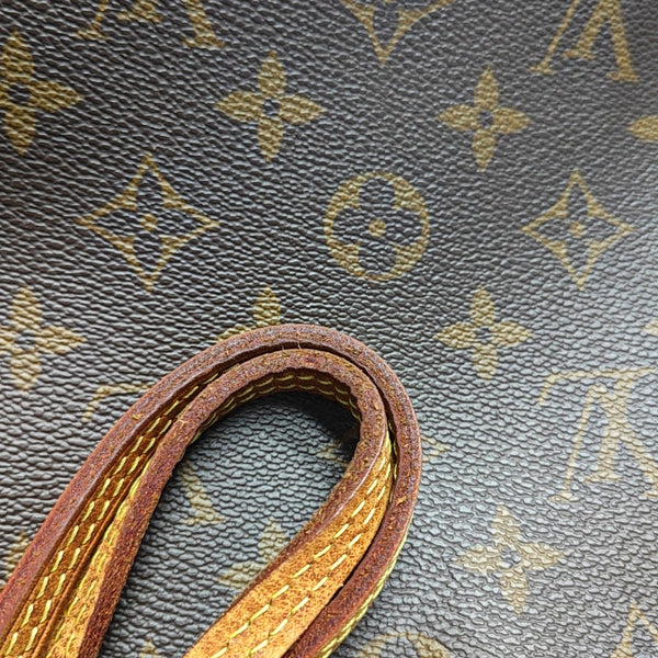 NEVERFULL MM Monogram Coated Canvas Brown