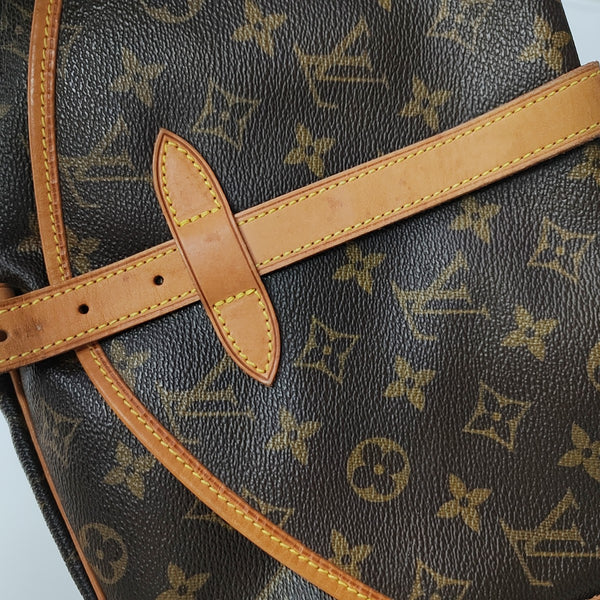 SAUMUR Monogram Coated Canvas Brown
