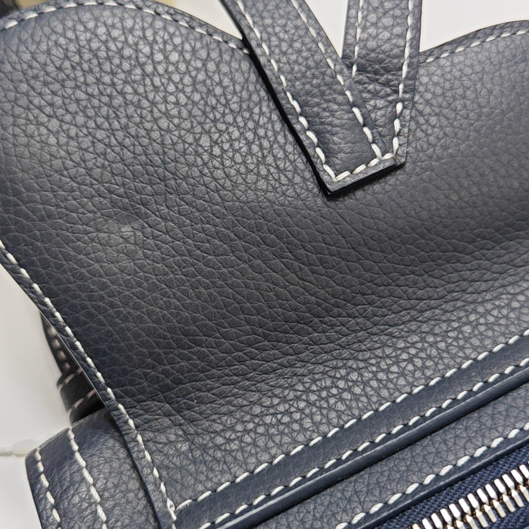 Saddle Small Calfskin Blue