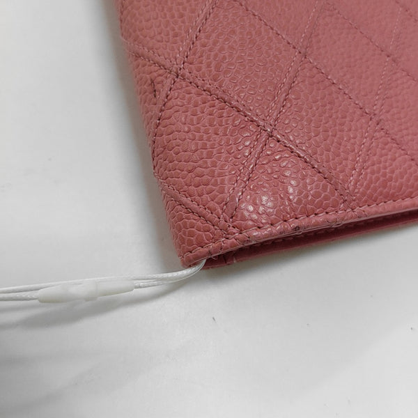Quilted Calfskin Wallet Pink