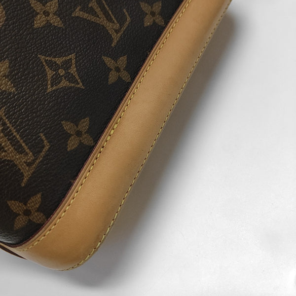 ALMA BB Monogram Coated Canvas Brown