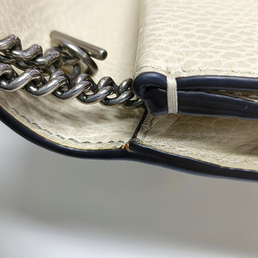 Authenticated pre-owned  Dionysus Super Mini Calfskin White - Crossbody Bag at Looply