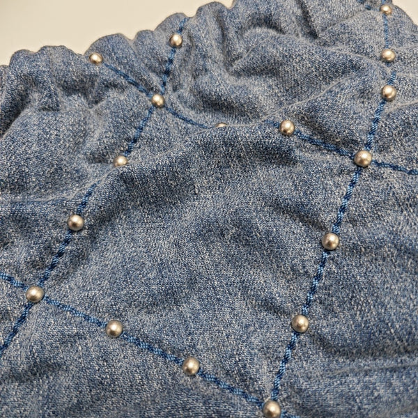 CHANEL 22 Mini Quilted Denim Blue