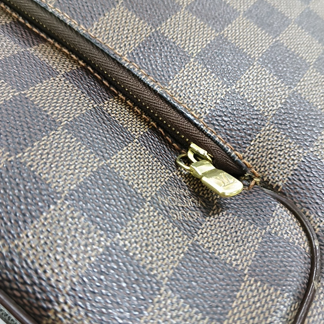 OLAV MM Damier Ebene Coated Canvas Brown