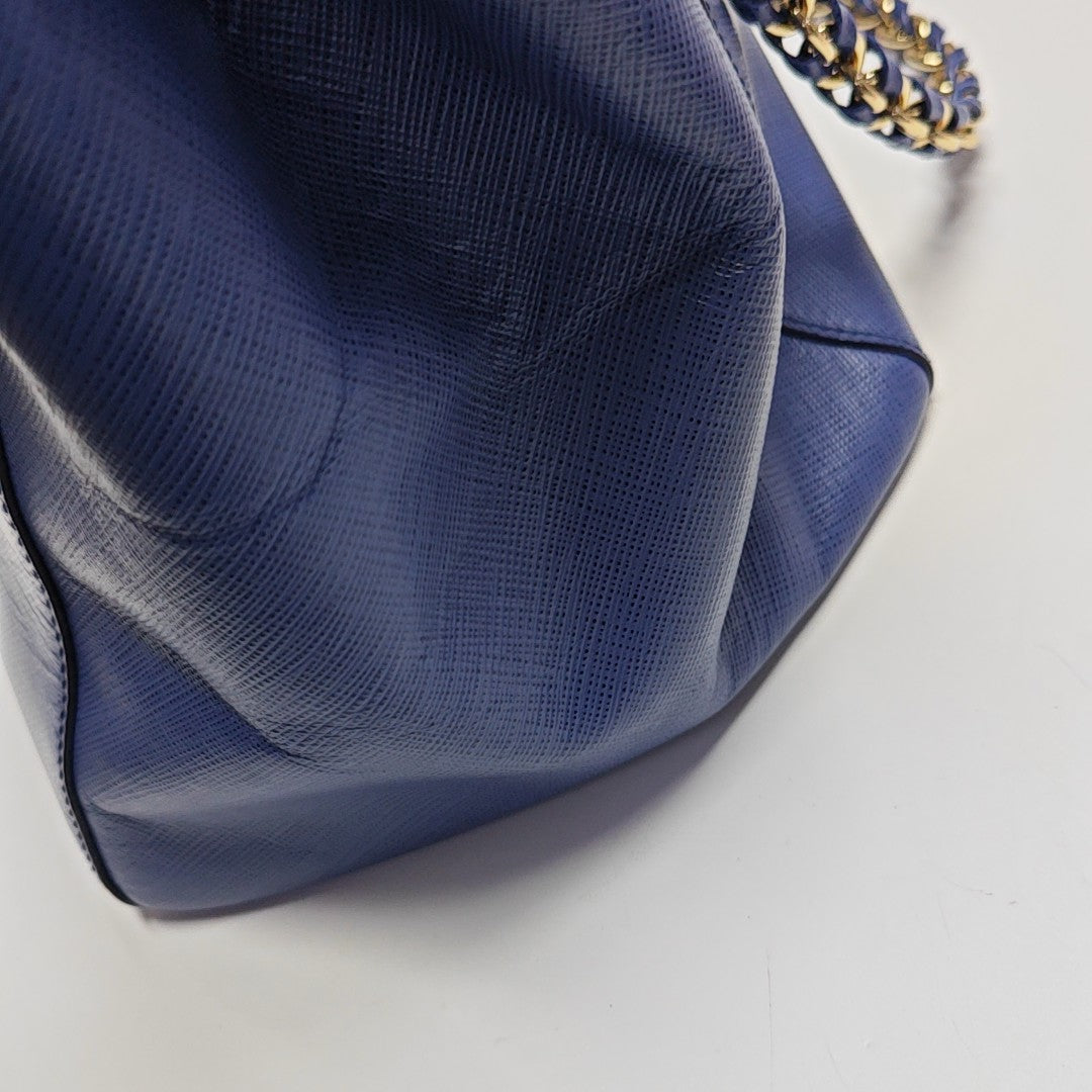 Calfskin Tote Bag Blue