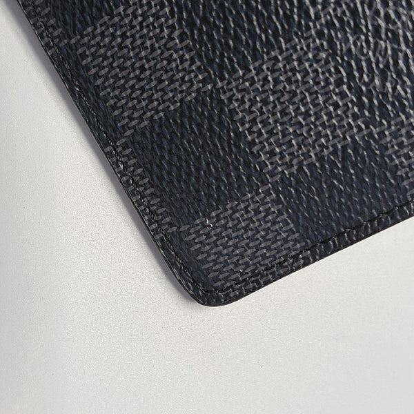 Damier Graphite Coated Canvas Card Holder Black
