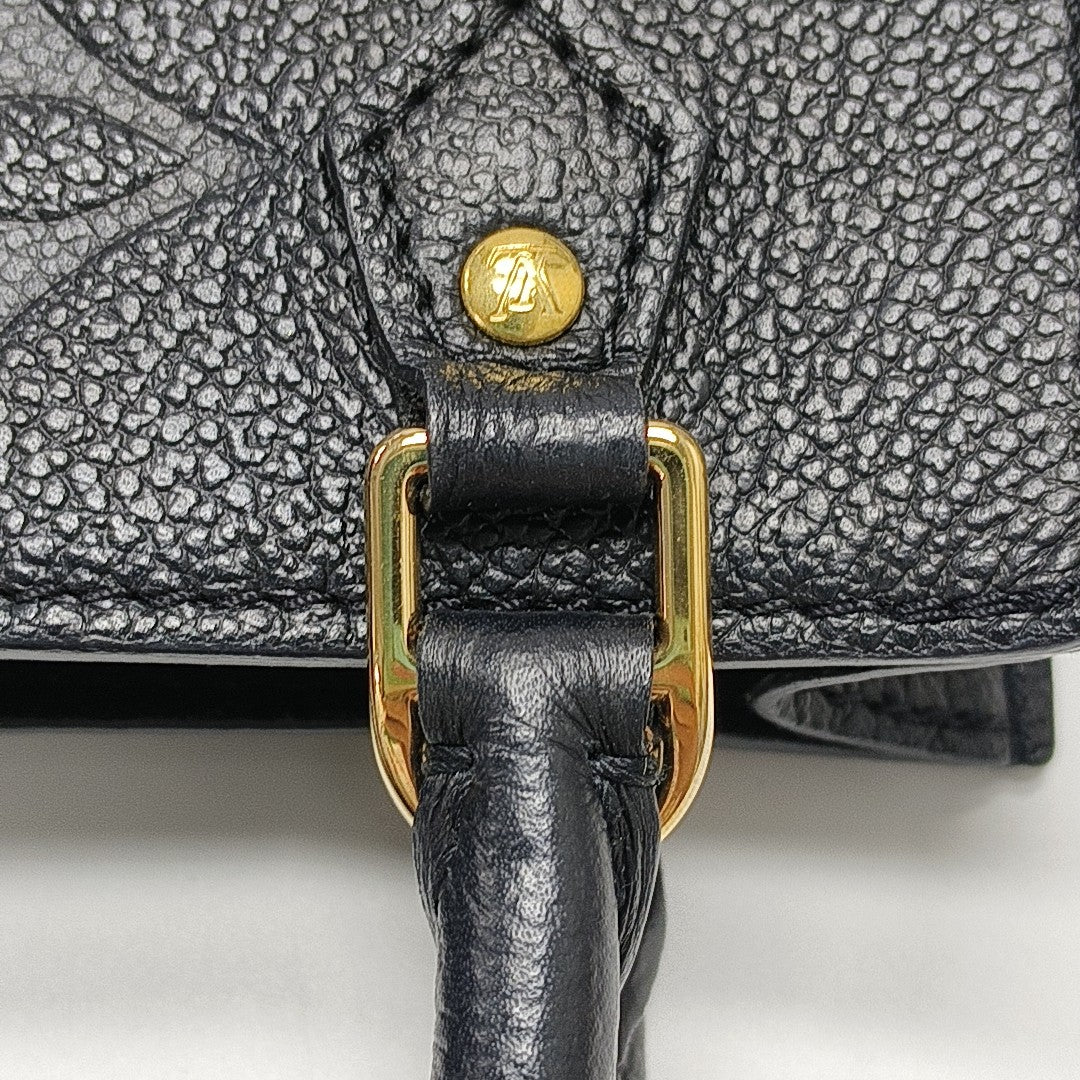SAC PLAT Mini Calfskin Black