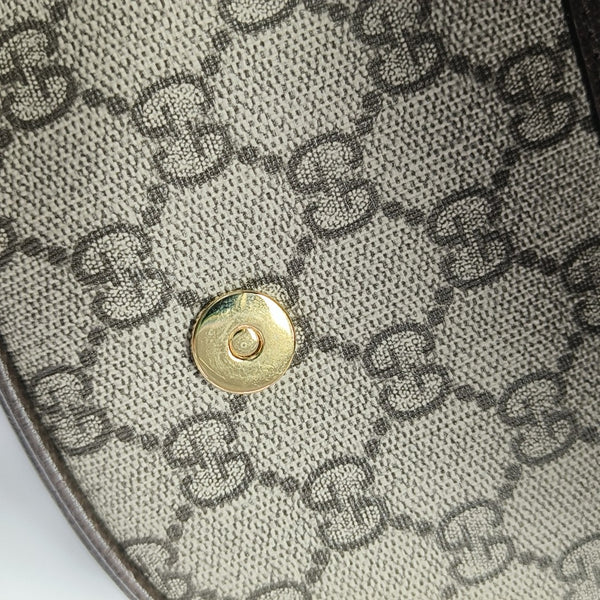 Ophidia Small Monogram Coated Canvas Beige