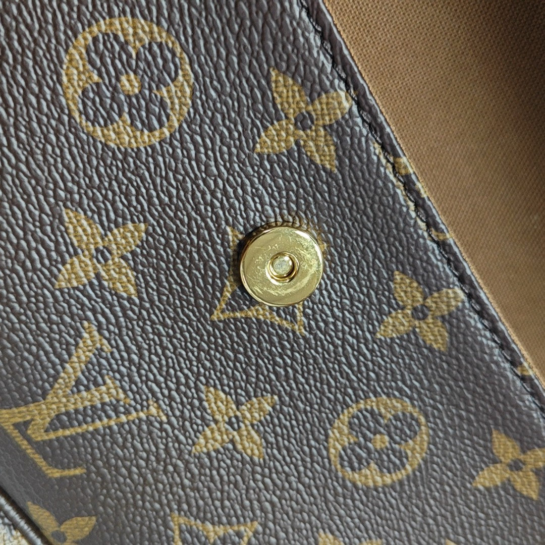 IVY Monogram Coated Canvas Brown
