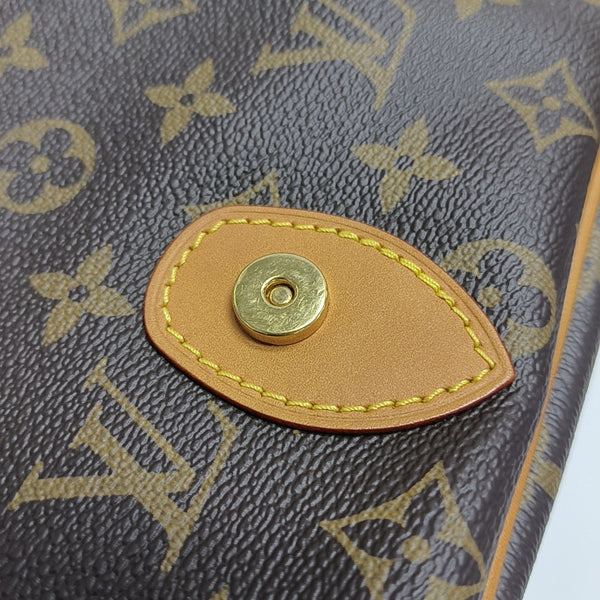 SATCHEL Monogram Coated Canvas Brown