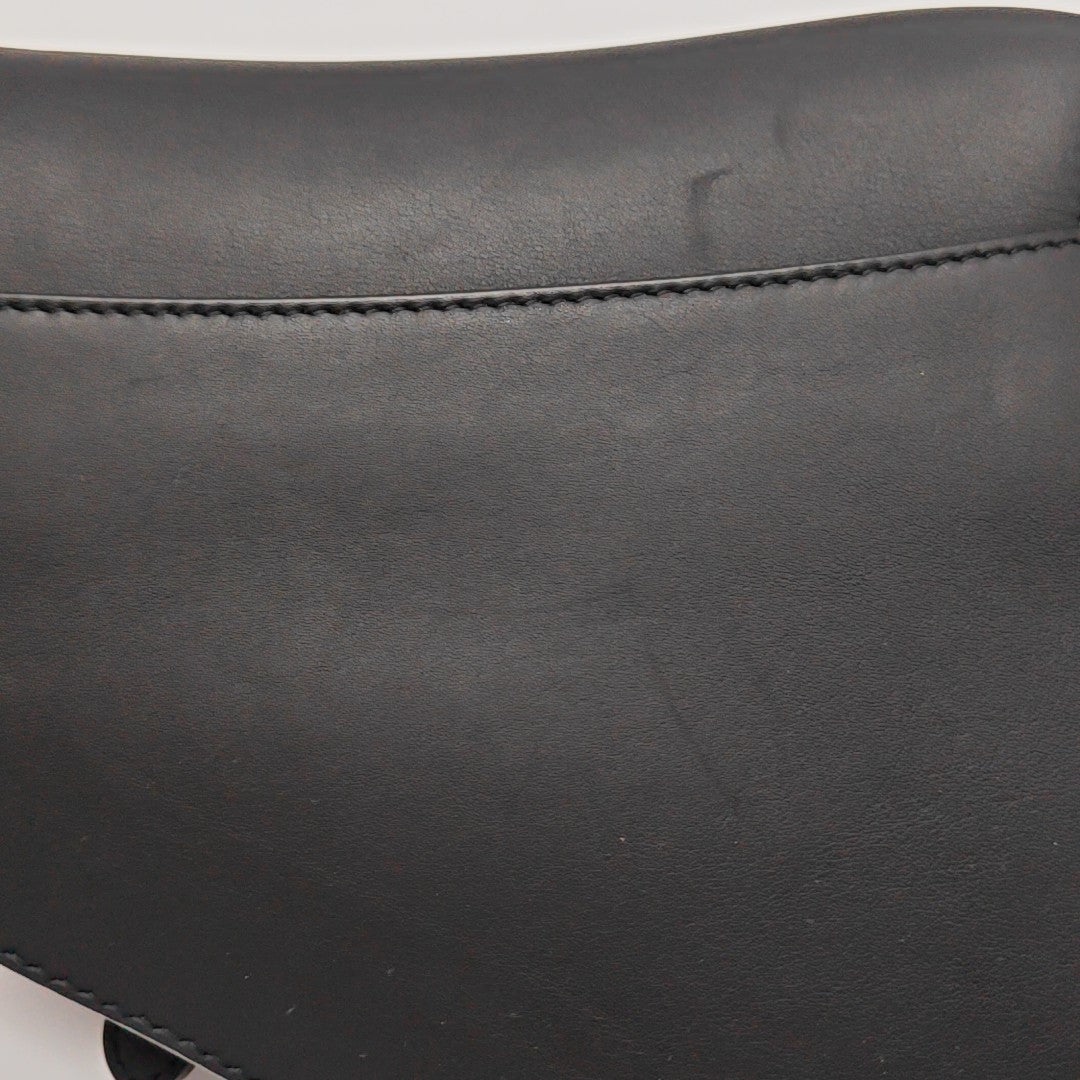 Saddle Small Calfskin Black