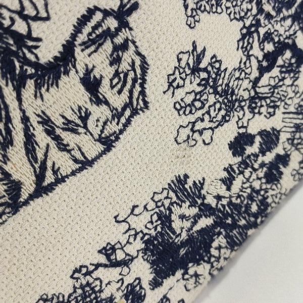 Book Tote Large Fabric Blue