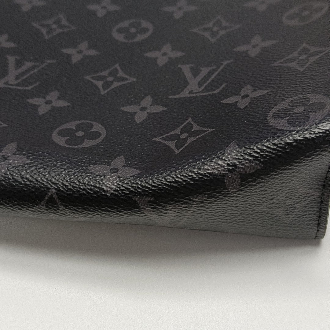 Pochette Voyag MM Monogram Coated Canvas Black